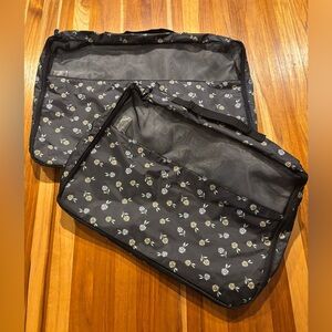 Thirty-One Floral Black Packing Cubes